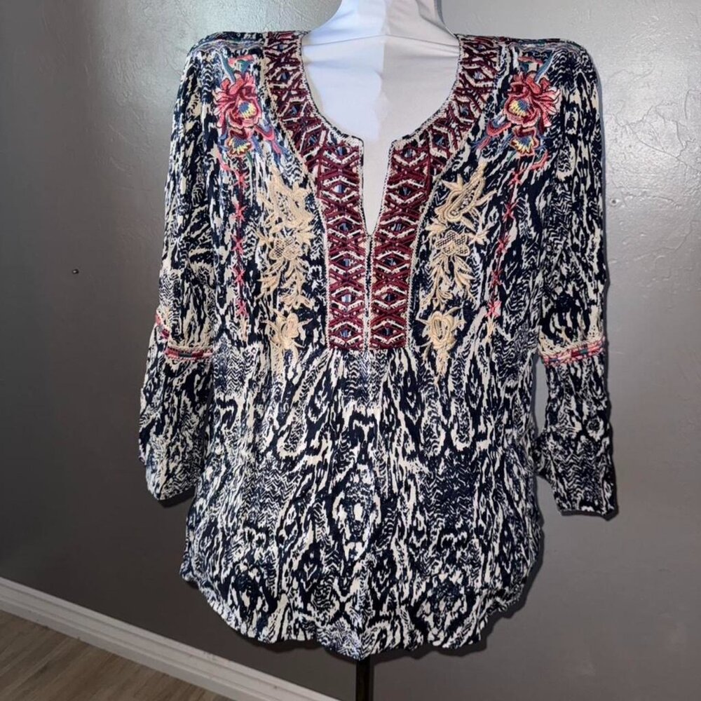 New With Tags! Gorgeous Sigrid Olsen long‑sleeve blouse in size L